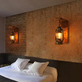 Rustic Wall Lights Wood Vintage - Clowas